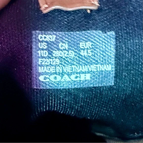 Coach Men’s Brown Leather Combat Boots – Style CC837 – Size 11D (US)​ - Picture 10 of 10